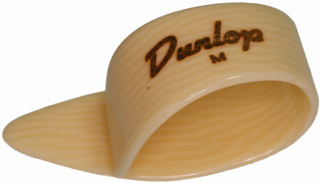 Jim Dunlop Finger and Thumb Picks Plectrums White, Red, Shell or Clear