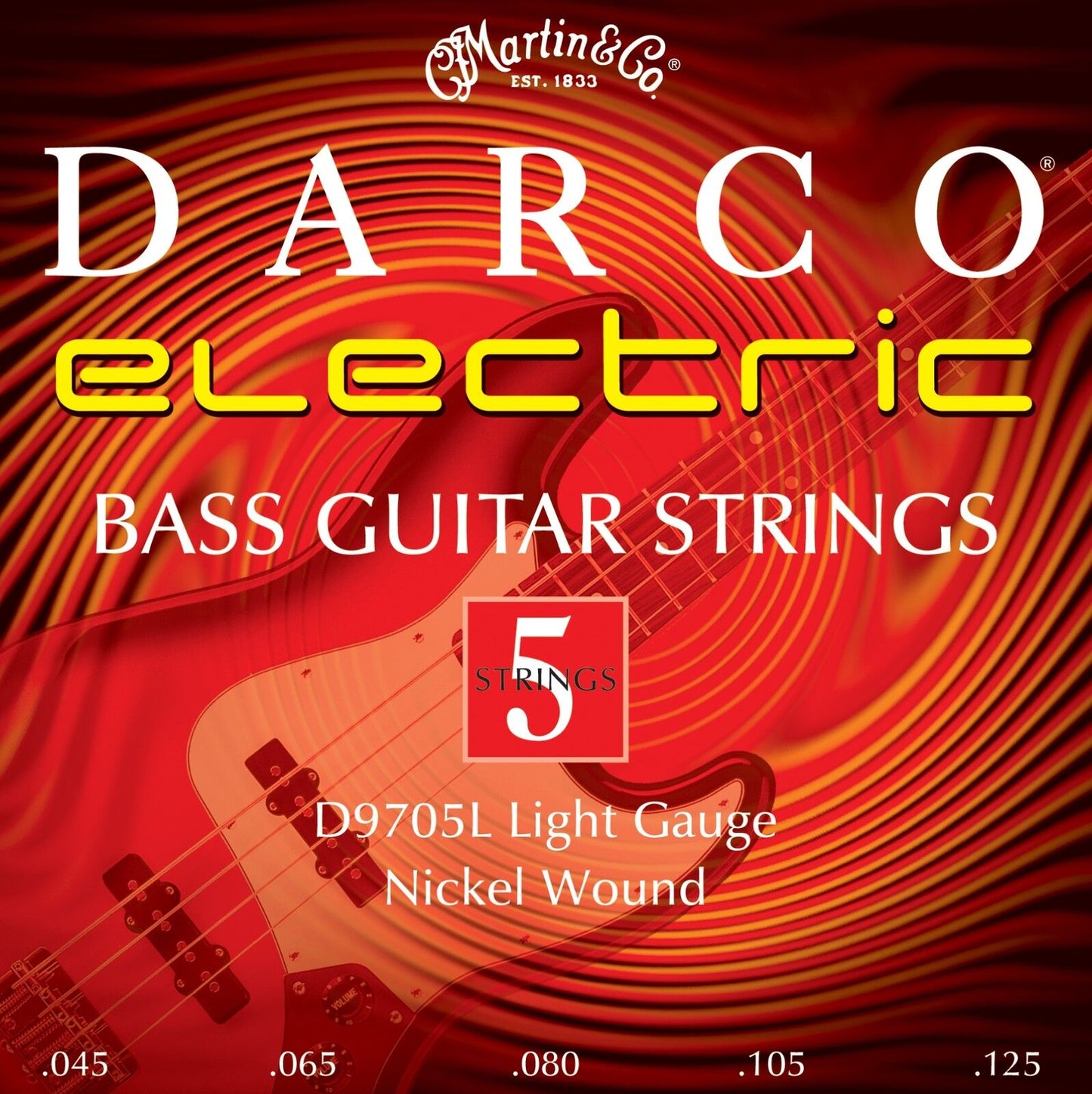 Darco by Martin Nickel Wound 4 & 5 Bass Guitar Strings