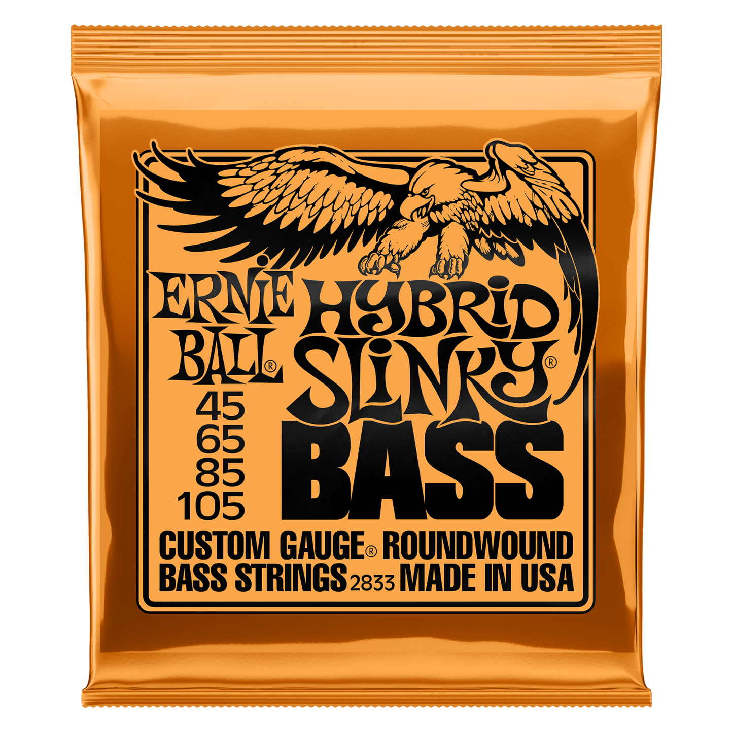 Ernie Ball HYBRID Slinky 45-105 Nickel Wound Electric Bass Strings 2833