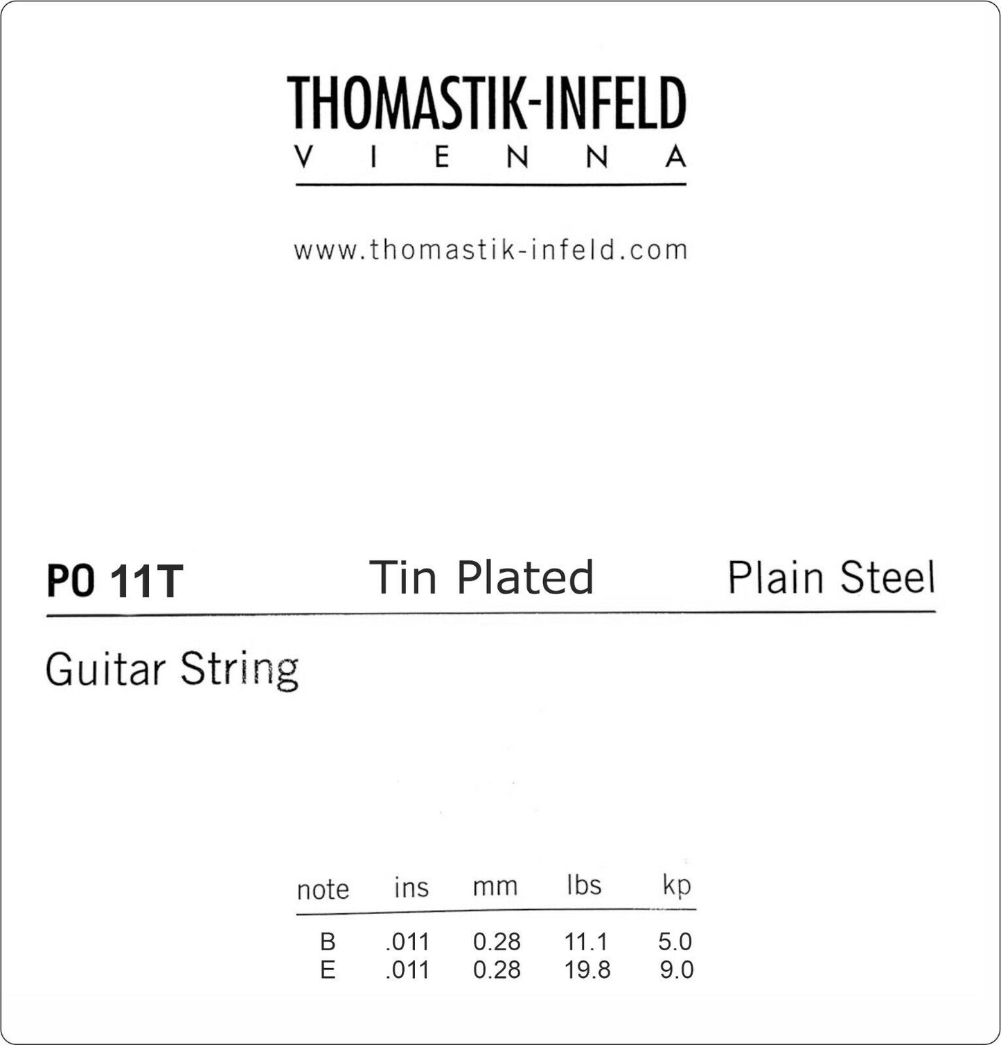 Thomastik Swing Jazz Single Plain and Flatwound Electric Guitar Strings