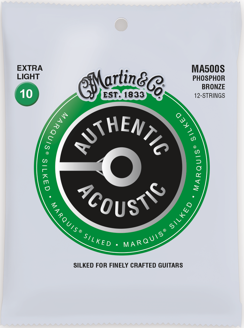 Martin 12 String Marquis Silked 10-47 Ex-Lt Phos Bronze Acoustic Guitar String