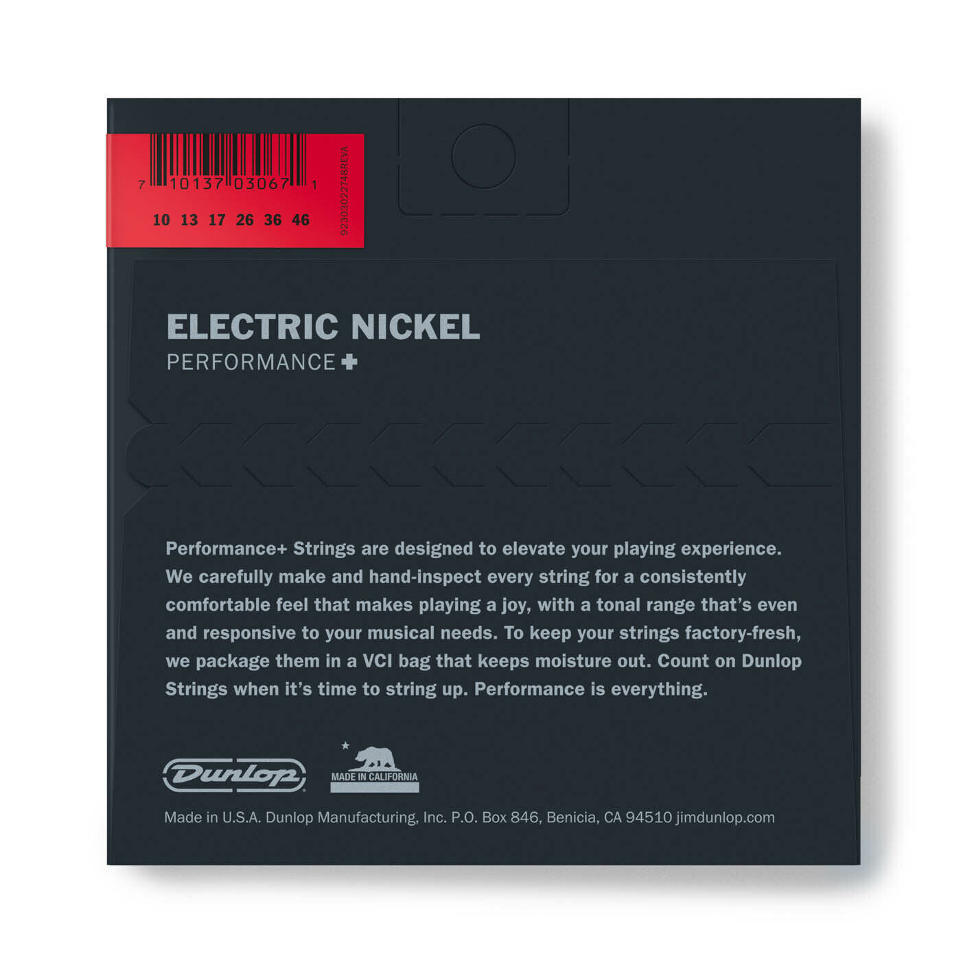 Dunlop Performance+ Nickel Wound 10-46 Light Electric Guitar Strings DEN1046