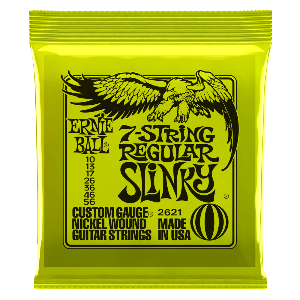 Ernie Ball 7 STRING Regular Slinky 10-56 Electric Guitar Strings 2621