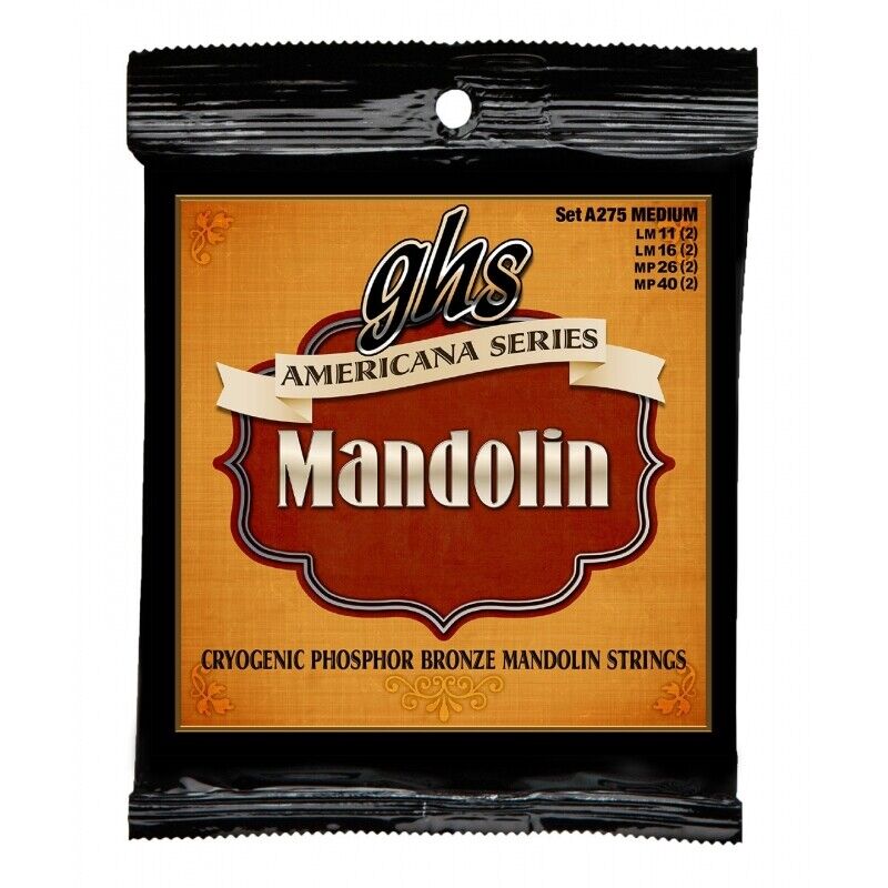 Ghs Americana Series Mandolin 11-40 Medium Phosphor Bronze Strings A275