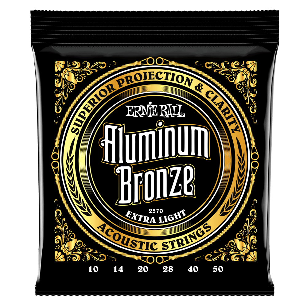 Ernie Ball Aluminum Bronze 6 String Acoustic Guitar Strings