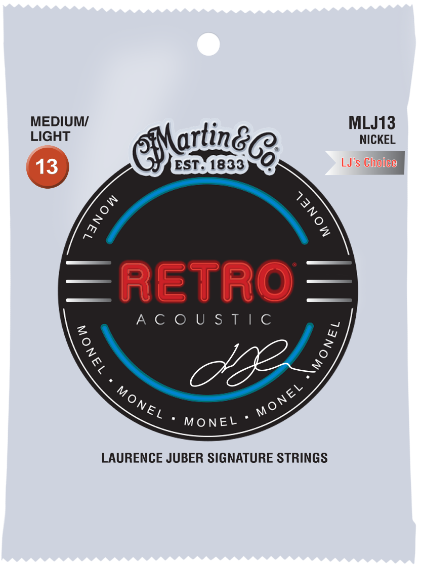 Martin Retro 13-56 LJ's Choice Medium-Light Monel Acoustic Guitar Strings MLJ13