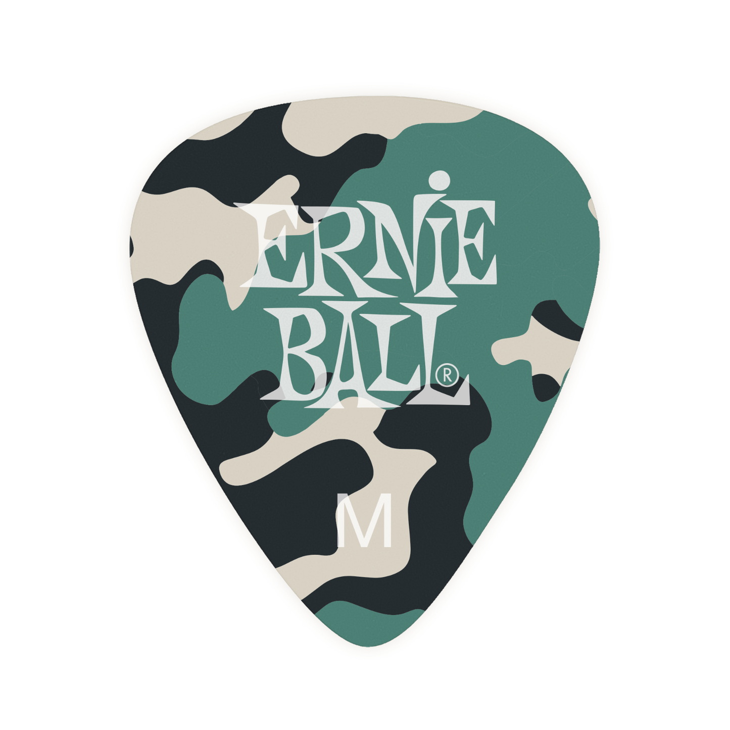 Ernie Ball Camouflage Cellulose Plectrums - Bag of 12 Picks