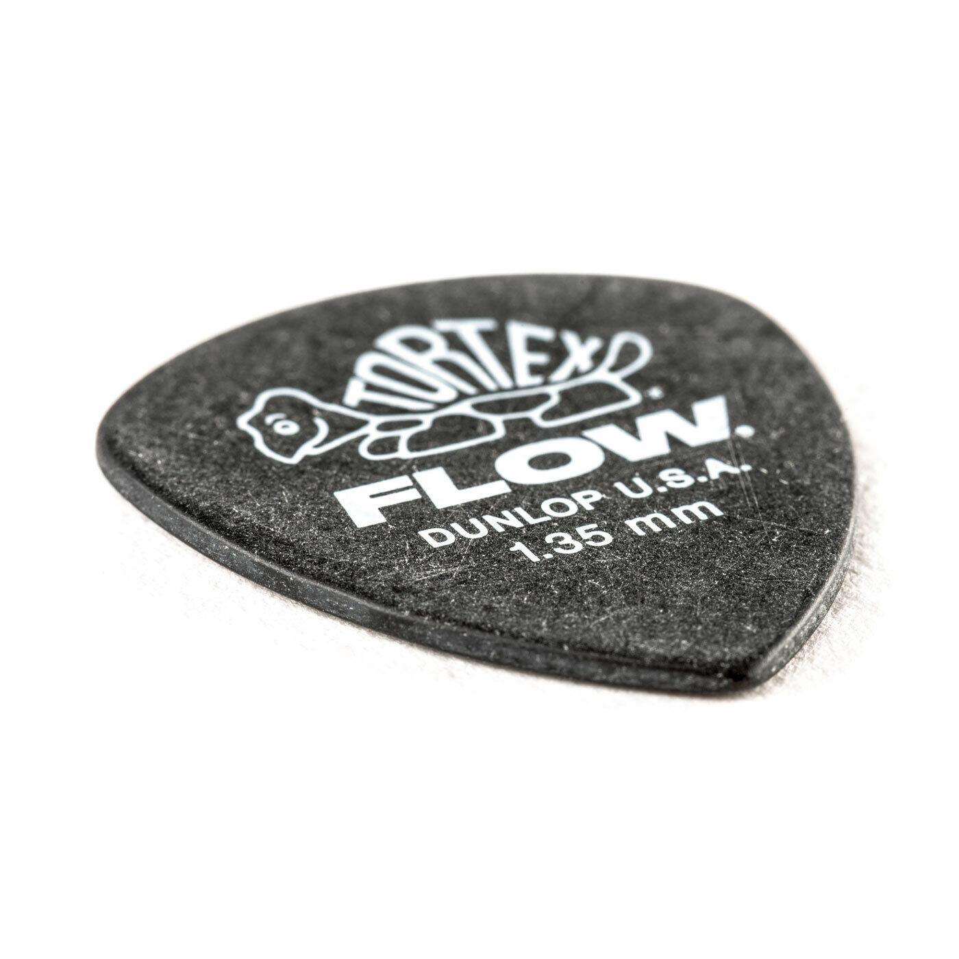 Jim Dunlop Tortex Flow Standard 1.35mm Black Plectrums - (Bag of 12 Picks)