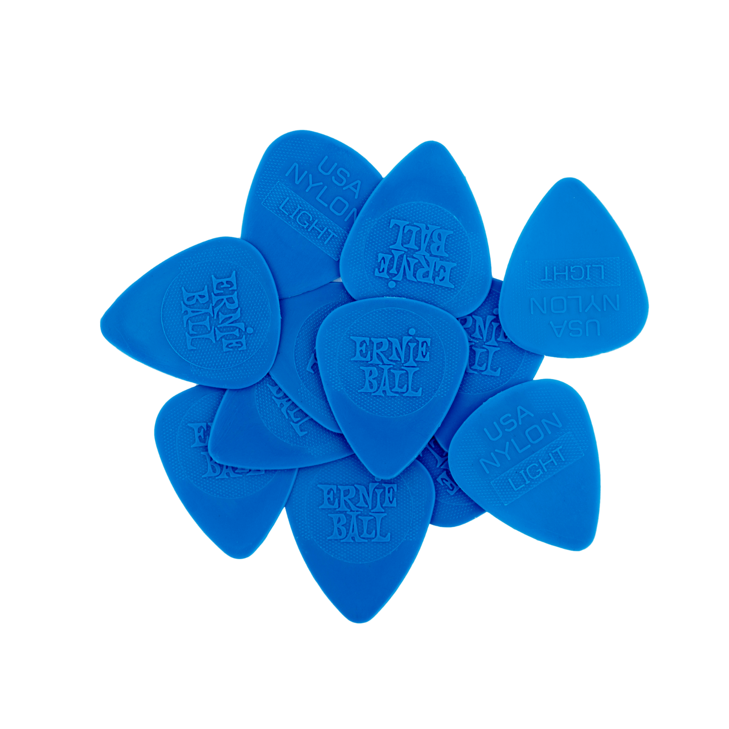 Ernie Ball 50 pack Nylon Standard Thin Picks .53mm P09135 (blue)