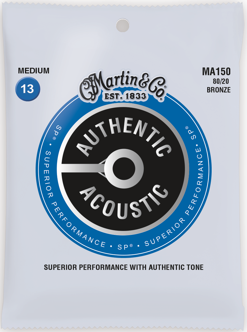 Martin Authentic Acoustic SP 13-56 Medium 80/20 Bronze Acoustic Guitar Strings