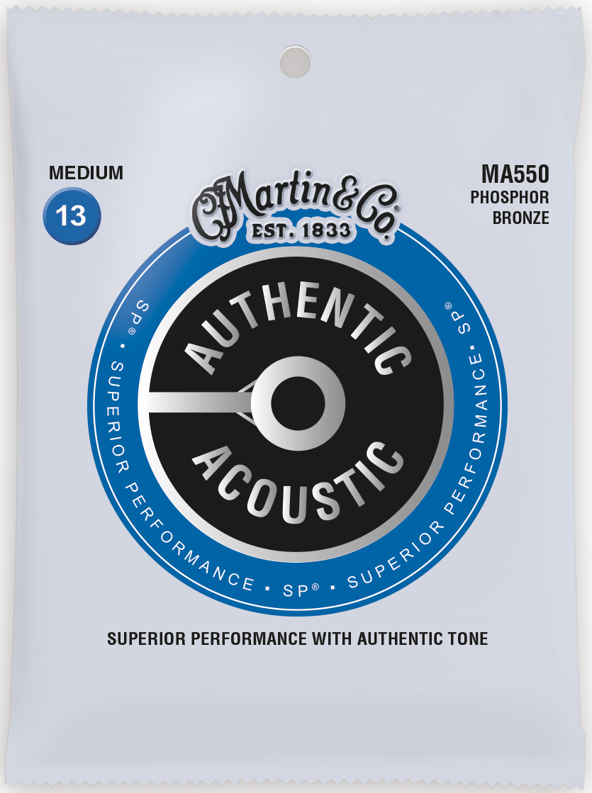 Martin Authentic Acoustic SP 13-56 Med Phosphor Bronze Acoustic Guitar Strings