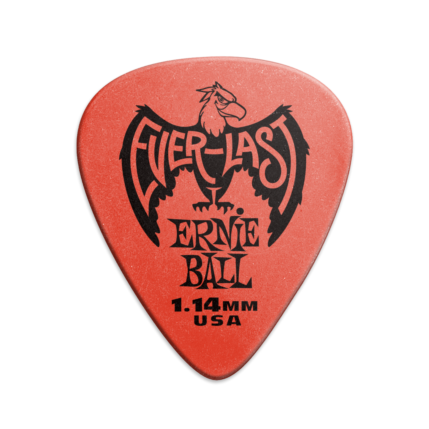 Ernie Ball Everlast 1.14mm Red Plectrums P09194 - (Bag of 12 Picks)