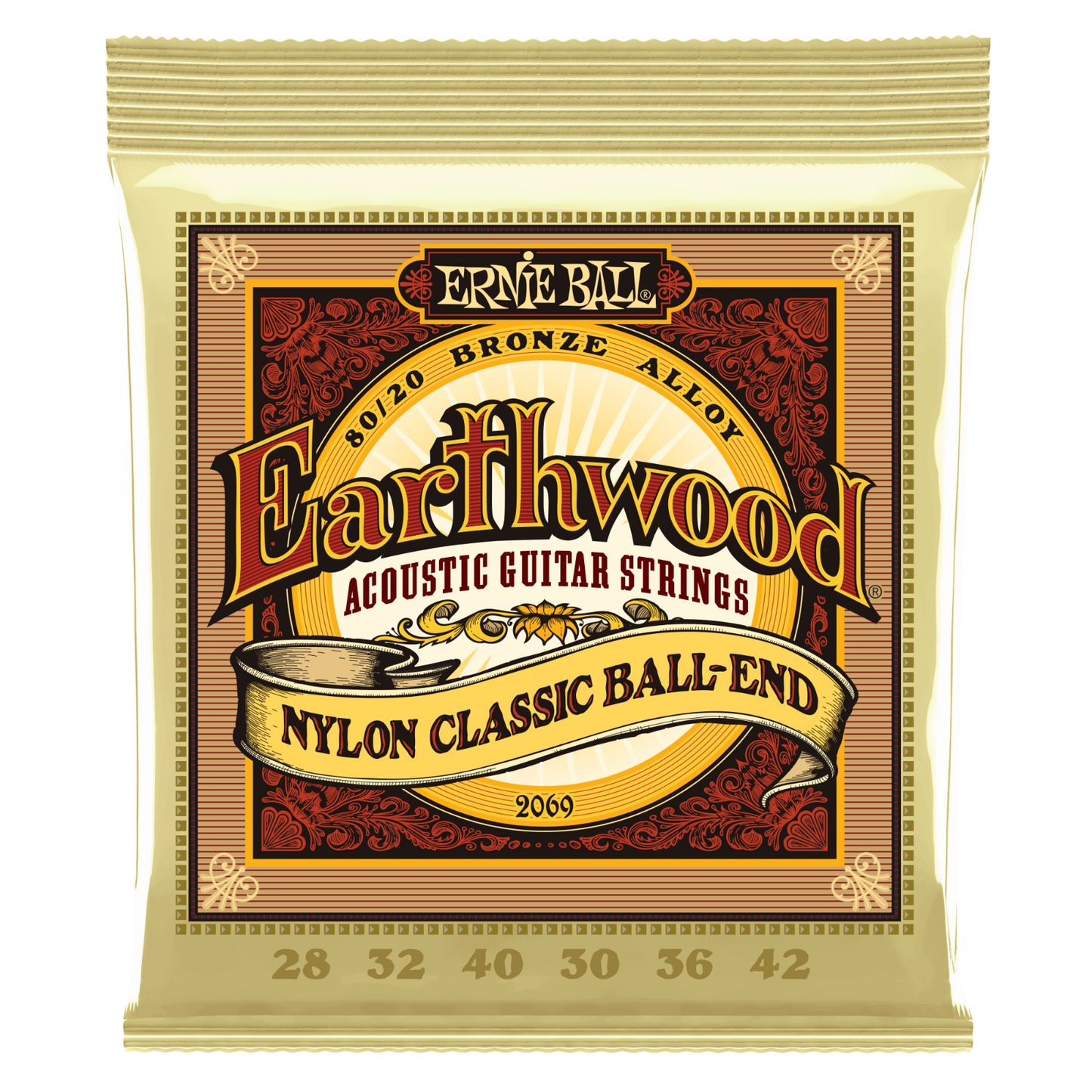 Ernie Ball Earthwood Nylon Classic Ball-End Classical Guitar Strings 2069