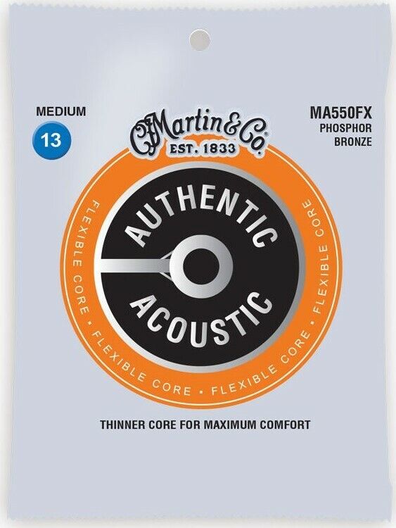 Martin SP Flexible Core 13-56 Med Phosphor Bronze Acoustic Guitar Strings 550FX