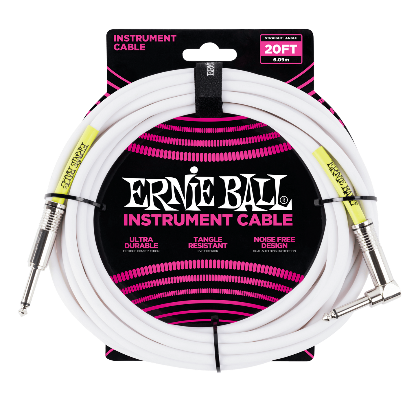 Ernie Ball 10ft & 20ft Ultraflex Classic Guitar / Instrument Cables / Leads