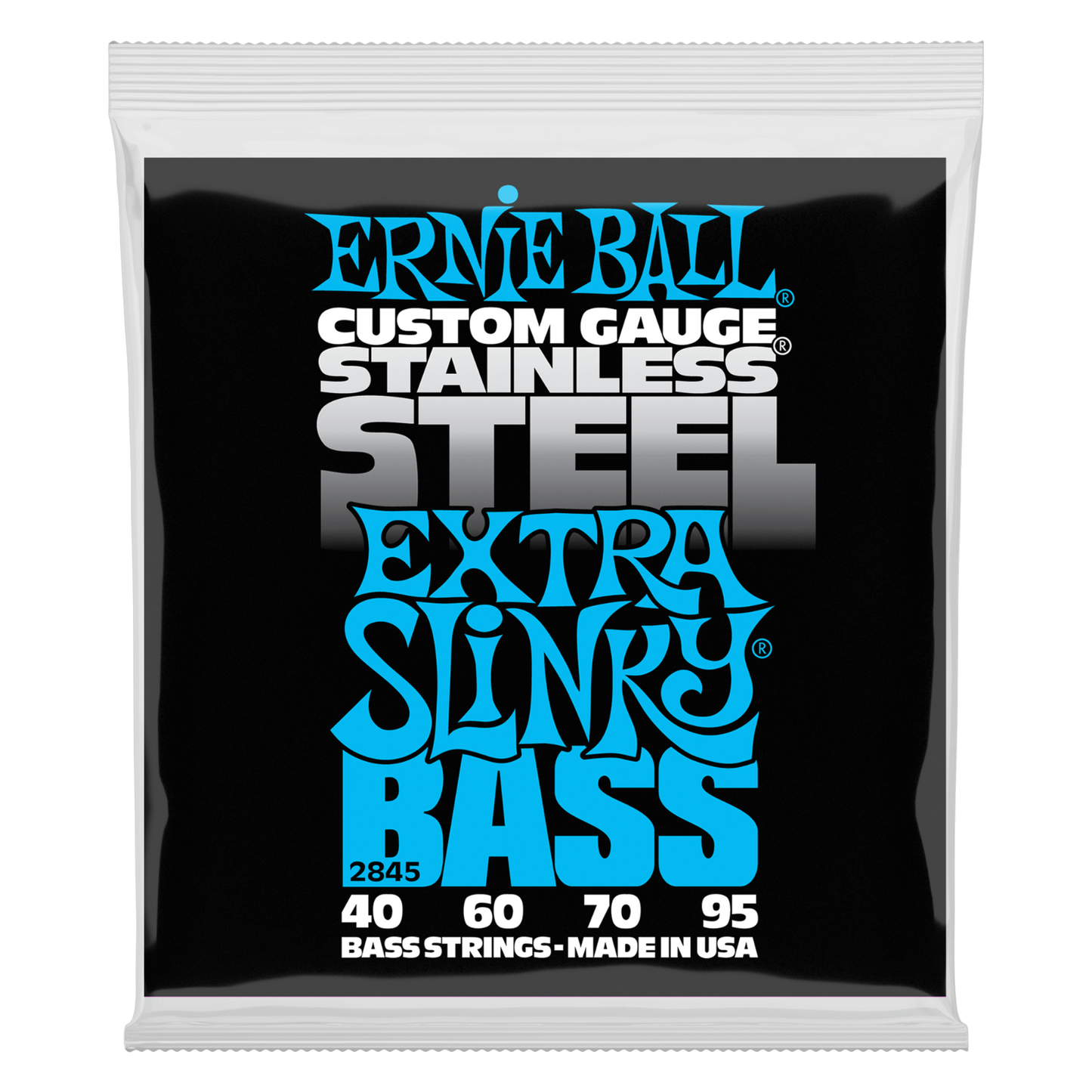 Ernie Ball Extra Slinky 40-95 Stainless Steel Electric Bass Strings 2845
