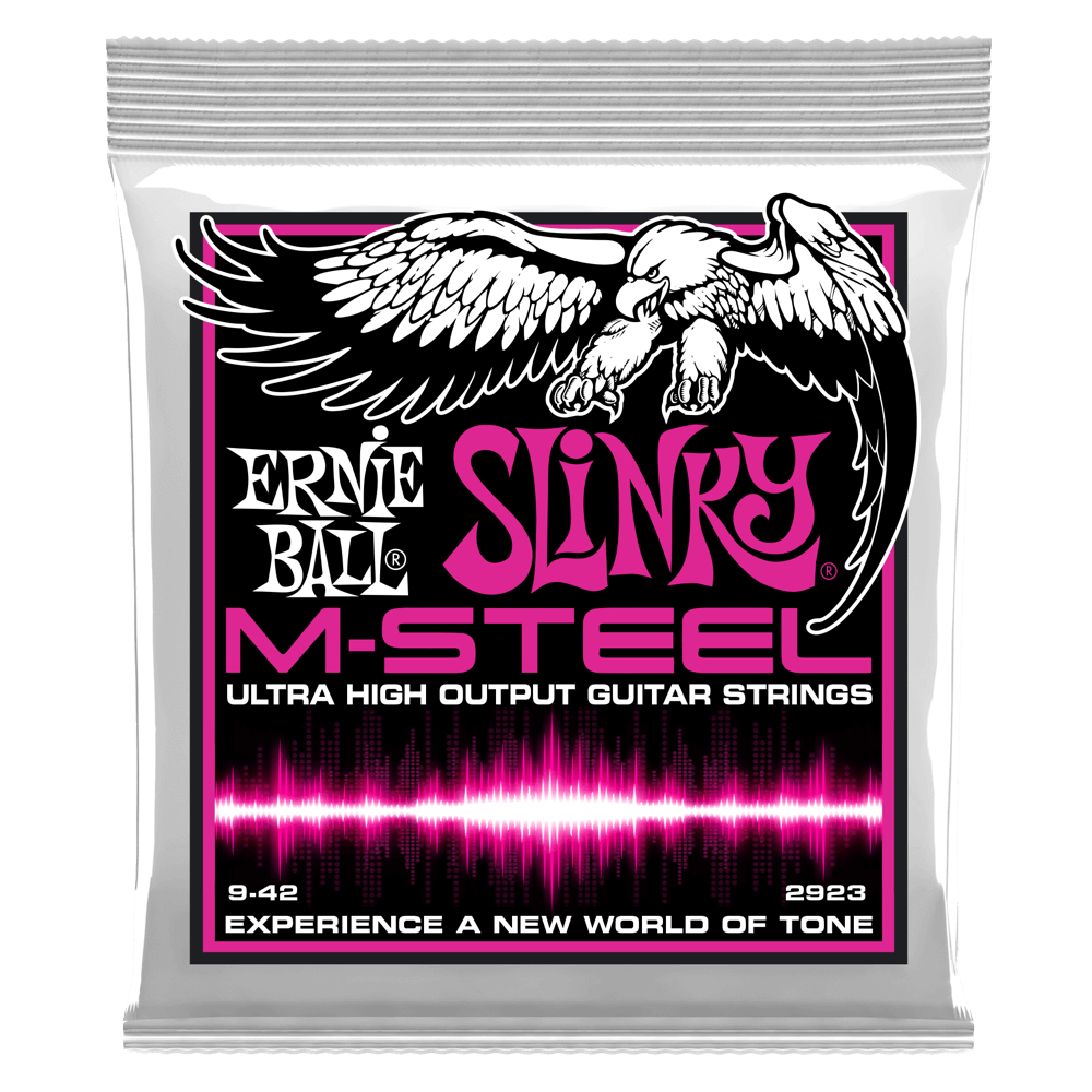Ernie Ball Super Slinky M-Steel 09-42 Electric Guitar Strings 2923