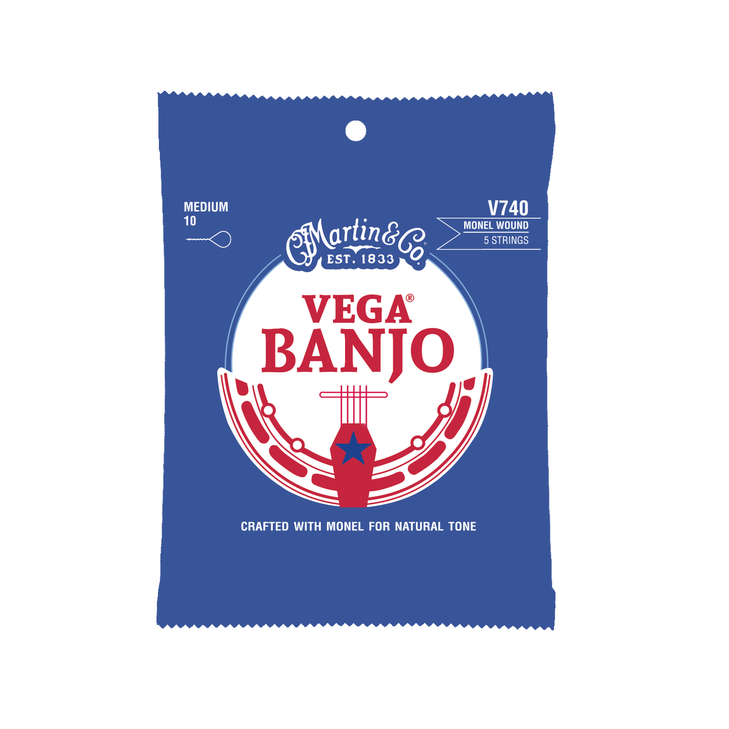 Martin Vega Banjo Strings Nickel Wound or Retro Monel V720 V700 V730 V740