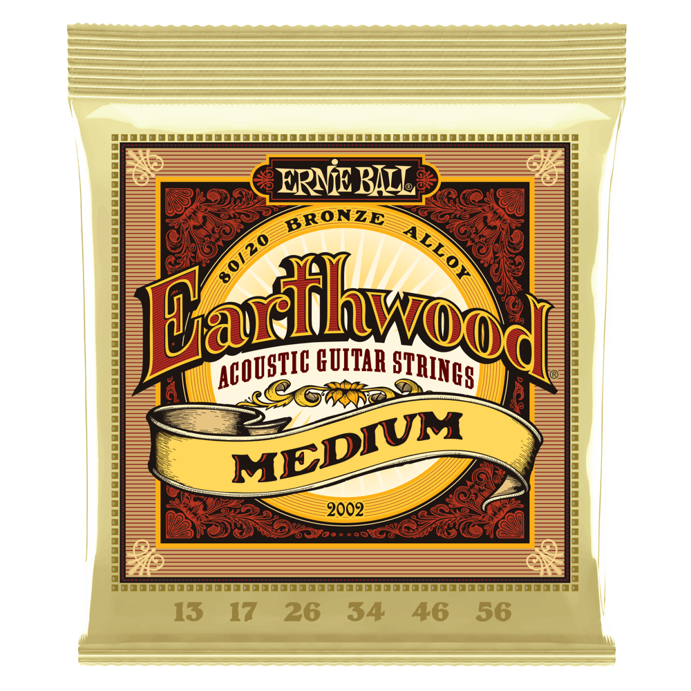 Ernie Ball Earthwood 80/20 Bronze Medium 13-56 Acoustic Guitar Strings 2002