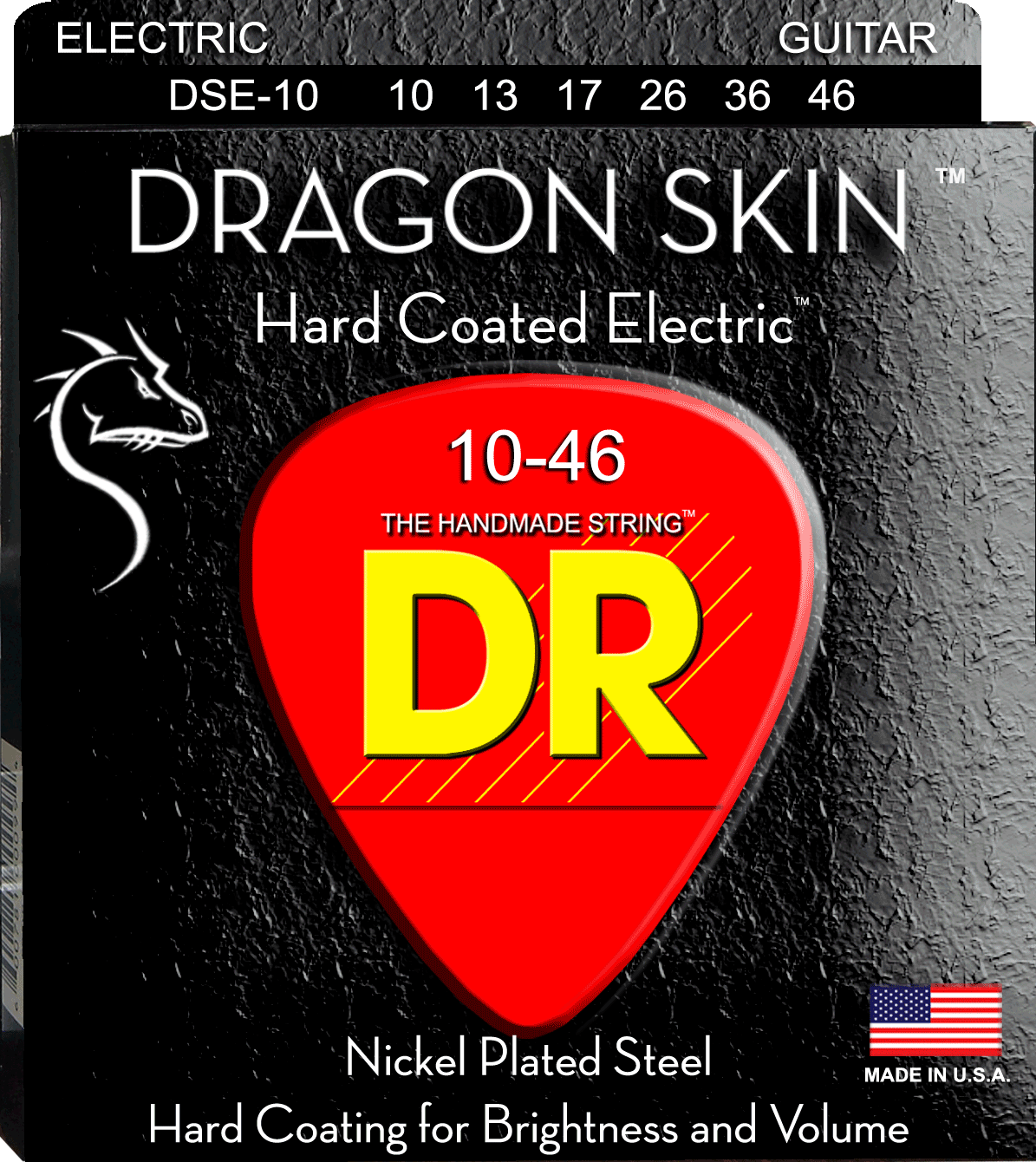 Dr Handmade Dragon Skin Clear Coated Electric Guitar Strings 9s 10 11s