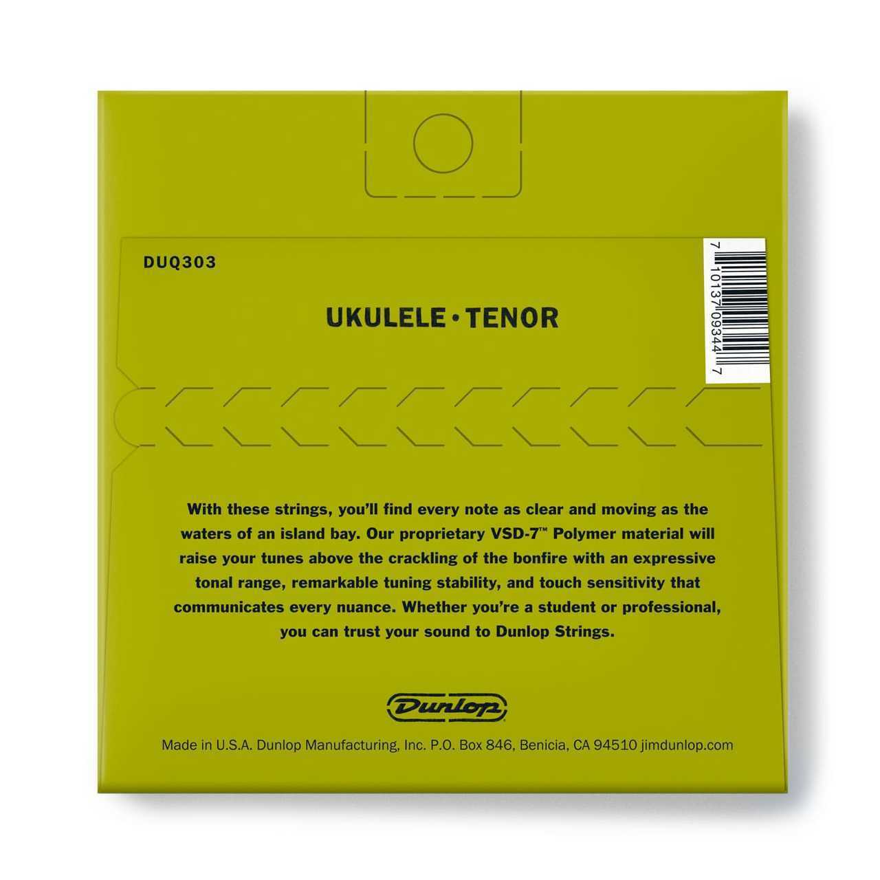 Dunlop Polymer Ukulele Strings Student Soprano Pro Concert Tenor Baritone