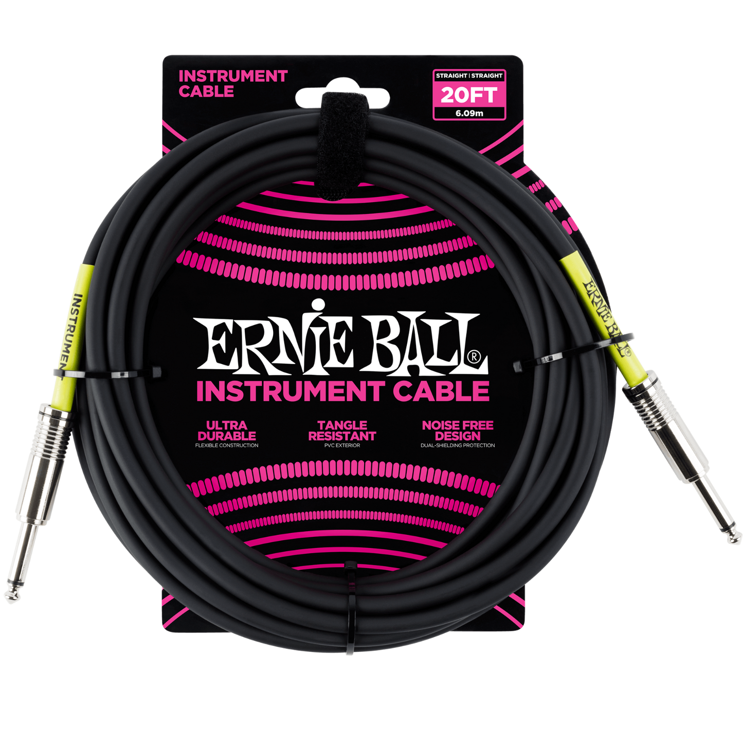 Ernie Ball 10ft & 20ft Ultraflex Classic Guitar / Instrument Cables / Leads