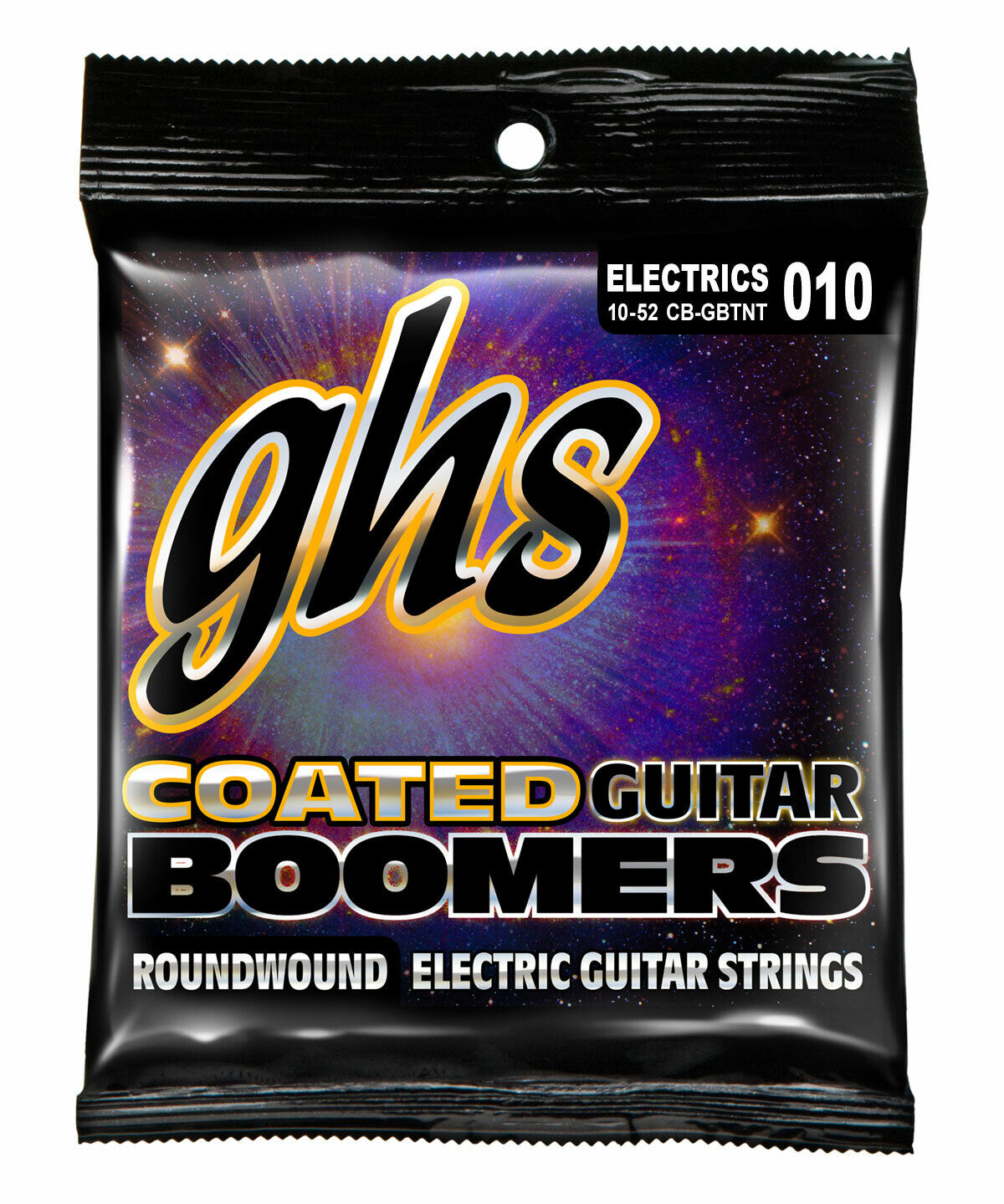 Ghs Coated Boomers 10-52 Thin Thick Nickel Wound Electric Guitar Strings CBGBTNT