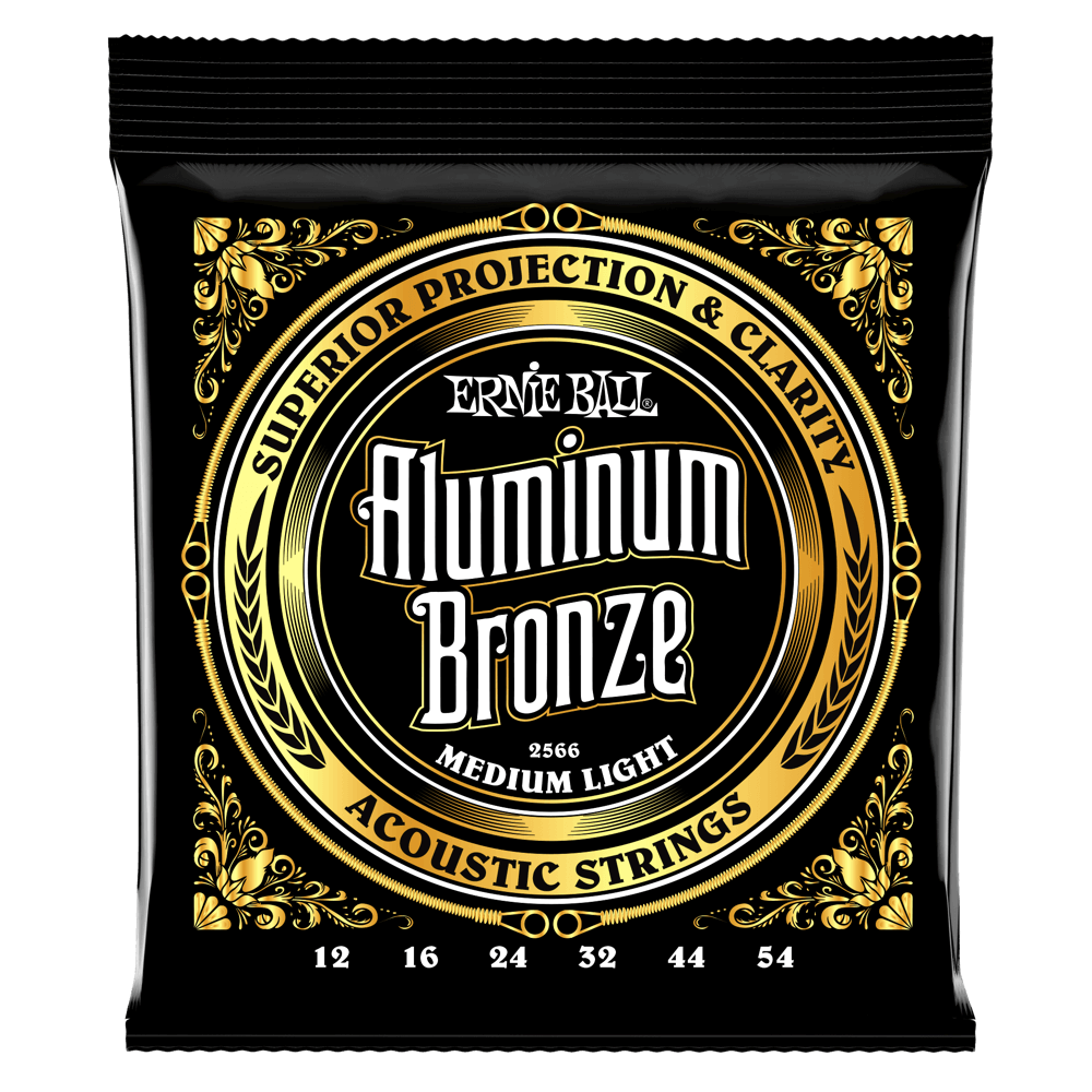 Ernie Ball Aluminum Bronze 6 String Acoustic Guitar Strings