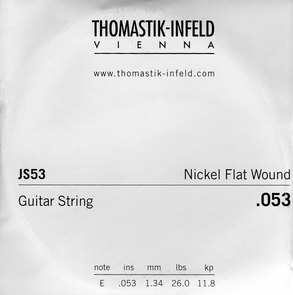 Thomastik Swing Jazz Single Plain and Flatwound Electric Guitar Strings