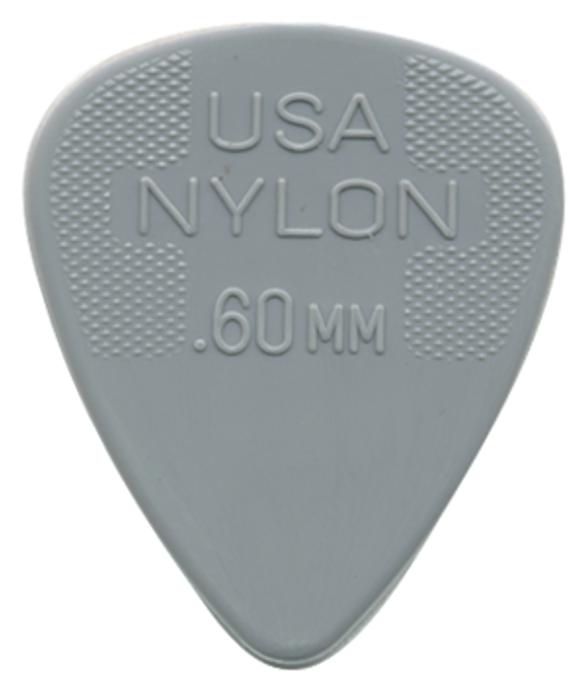 Dunlop Nylon Standard Guitar Picks Plectrums - bags of 6 picks - all gauges