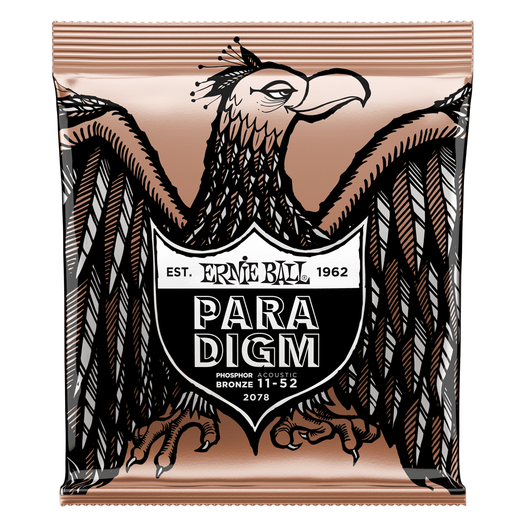 Ernie Ball Paradigm Phosphor Bronze Light 11-52 Acoustic Guitar Strings 2078