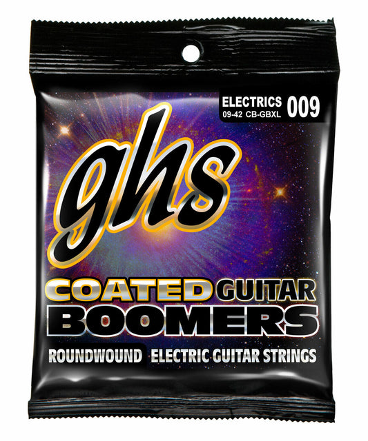 Ghs Coated Boomers 09-42 Extra Light Nickel Wound Electric Guitar Strings CBGBXL
