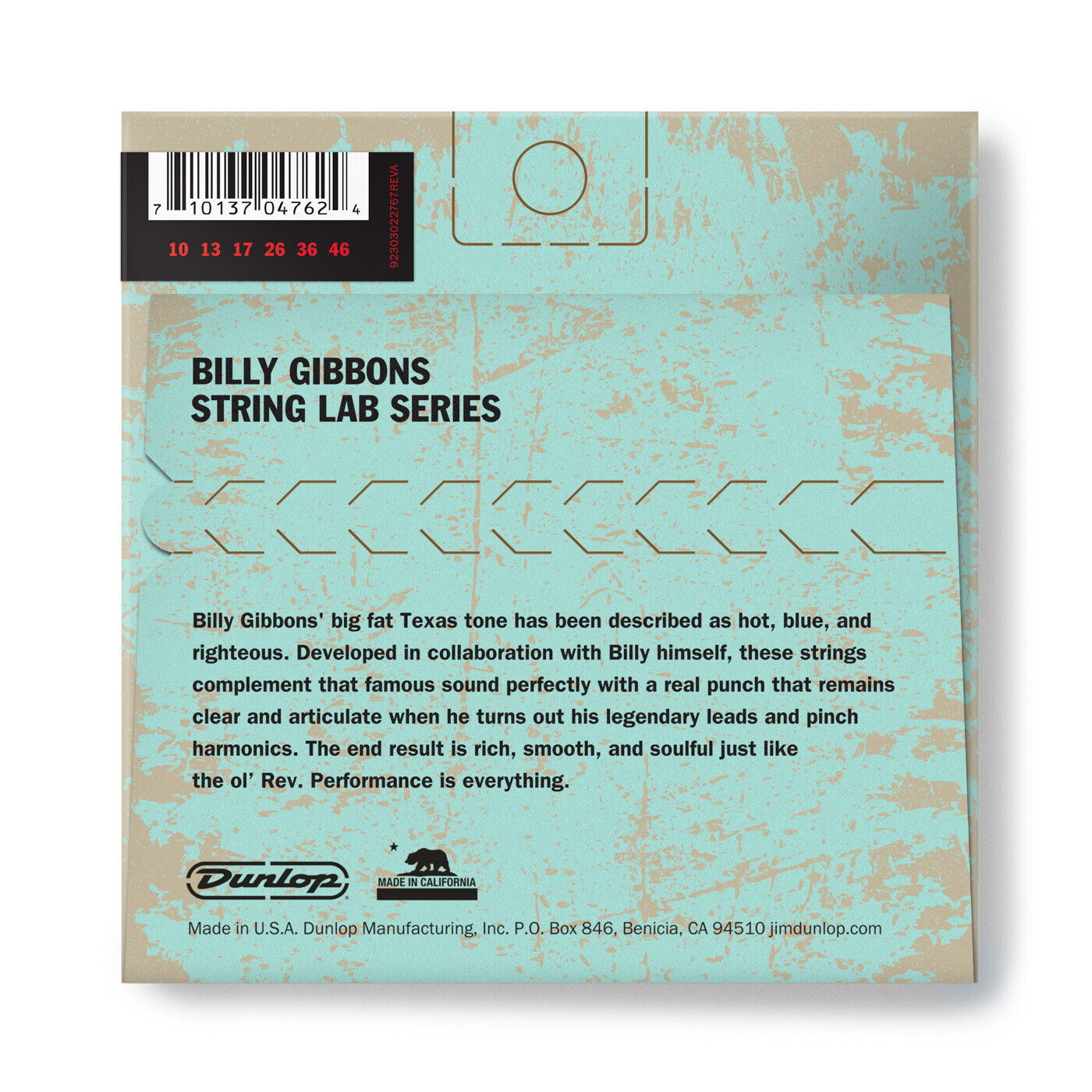 Dunlop Billy Gibbons / Rev Willy 10-46 Light Electric Guitar Strings RWN1046