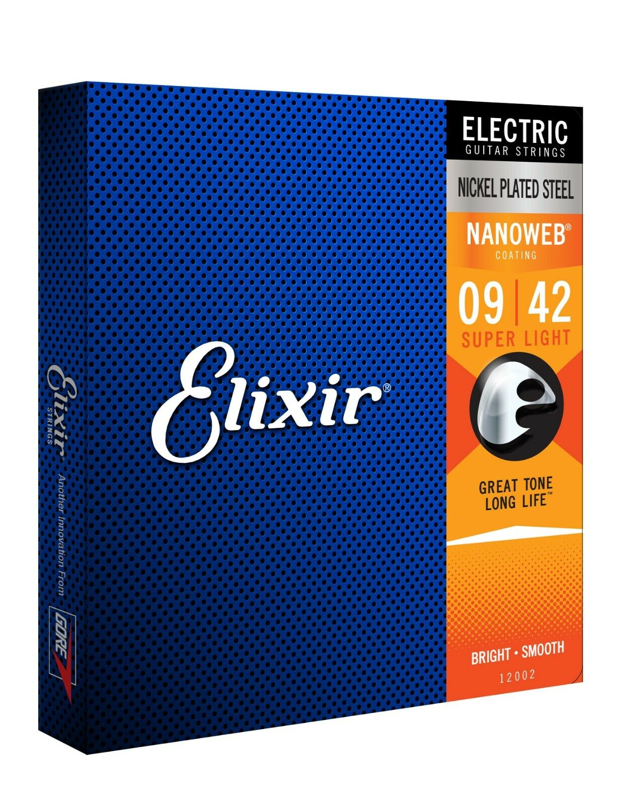 Elixir Nanoweb Coated 09-42 Super Light Nickel Electric Guitar Strings 12002
