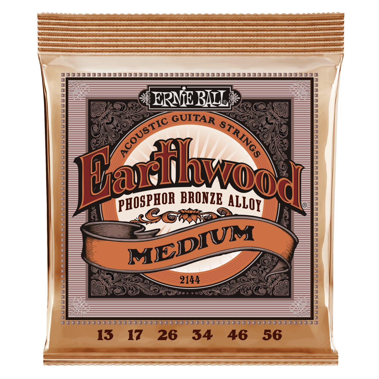 Ernie Ball PHOSPHOR Bronze Medium Light 13-56 Acoustic Guitar Strings 2144