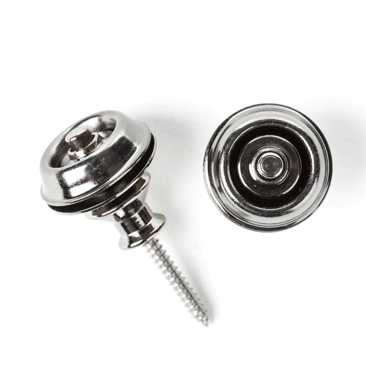 Dunlop Straplok Dual Design Vintage Black Nickel Strap Lock Retainers SLS1036BN