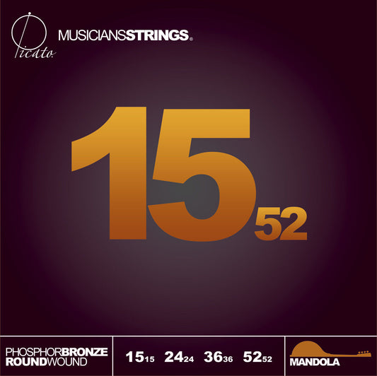 Picato Mandola 15-52 Loop End Phosphor Bronze Strings 96583 
