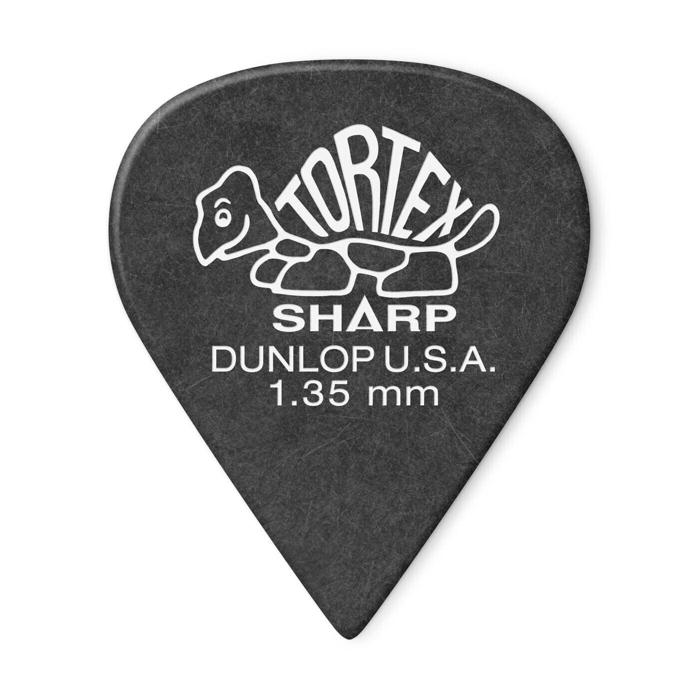 Dunlop Tortex Sharp Guitar Picks Plectrums - bags of 6 picks - all gauges
