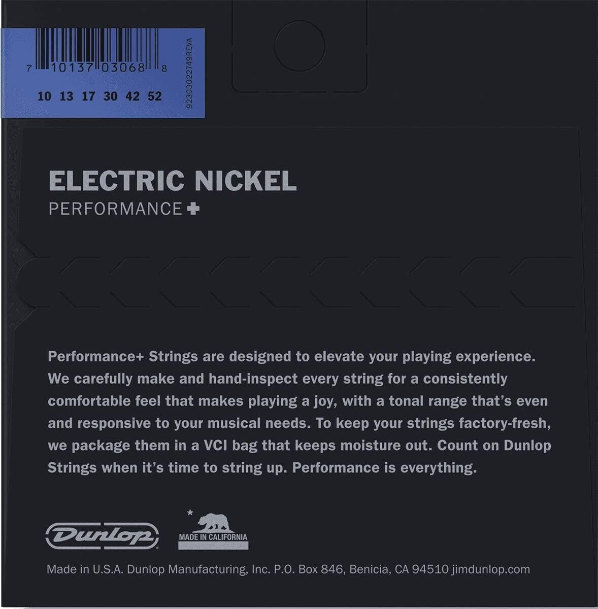 Dunlop Performance+ Nickel Wound 10-52 Electric Guitar Strings DEN1052