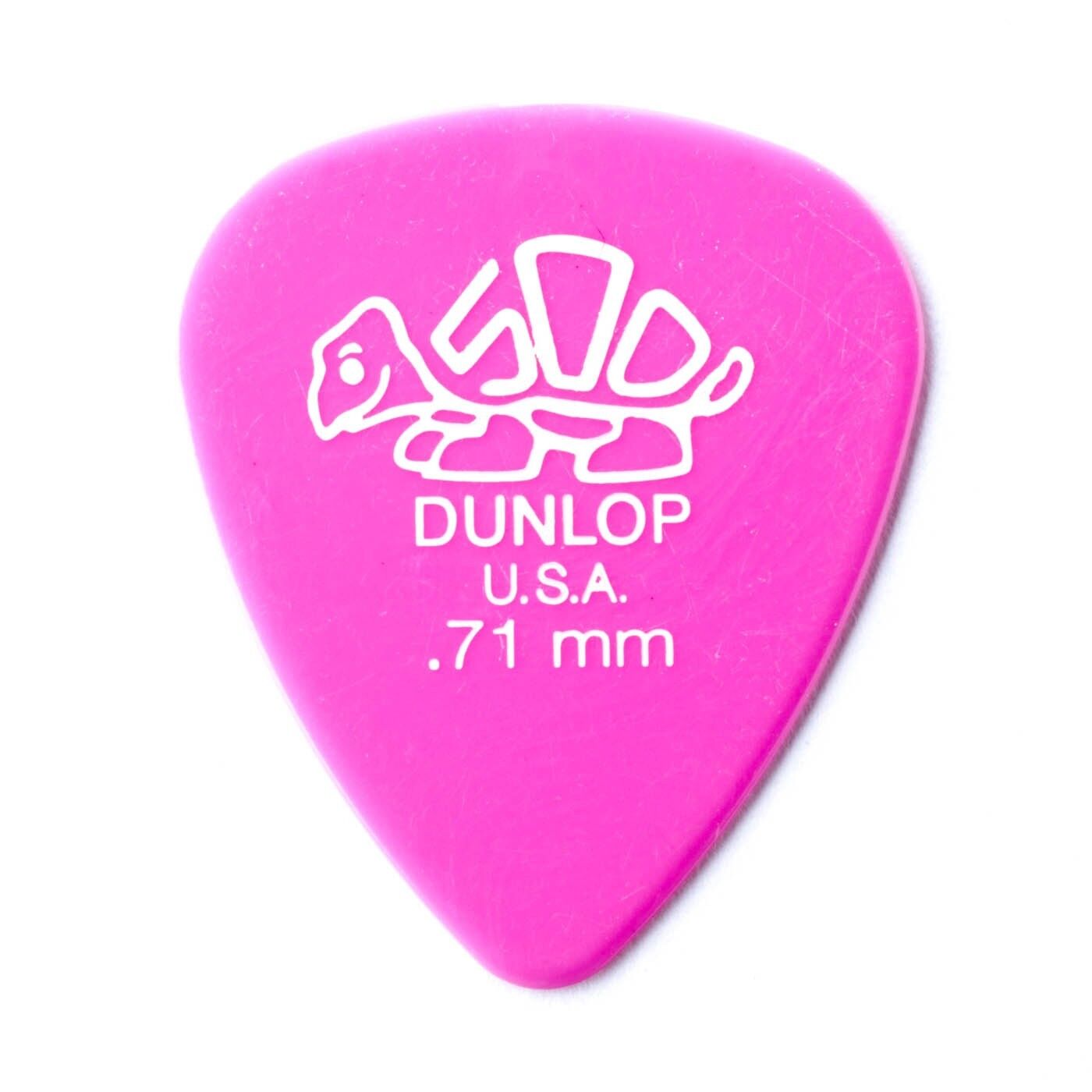 Jim Dunlop Delrin 500 Plectrums - Bags of 12 Picks 