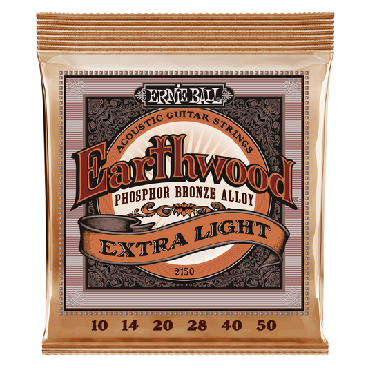 Ernie Ball Phosphor Bronze Extra Light 10-50 Acoustic Guitar Strings 2150