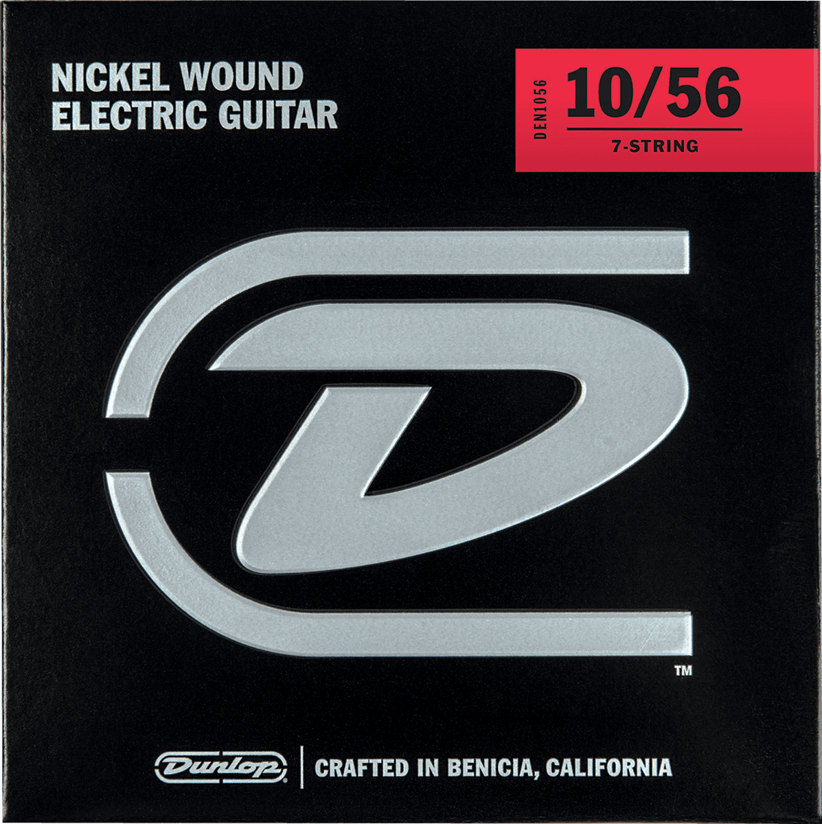 Dunlop 7 String Nickel Wound 10-56 Electric Guitar Strings DEN1056