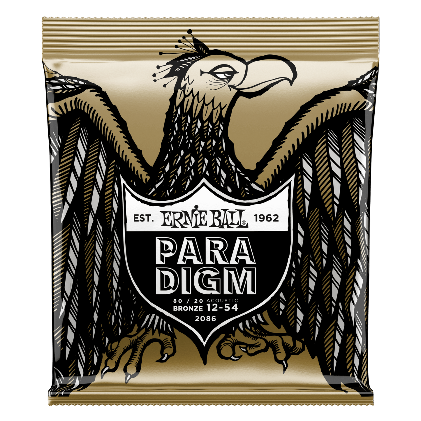 Ernie Ball Paradigm 80/20 Bronze Med-Light 12-54 Acoustic Guitar Strings 2086