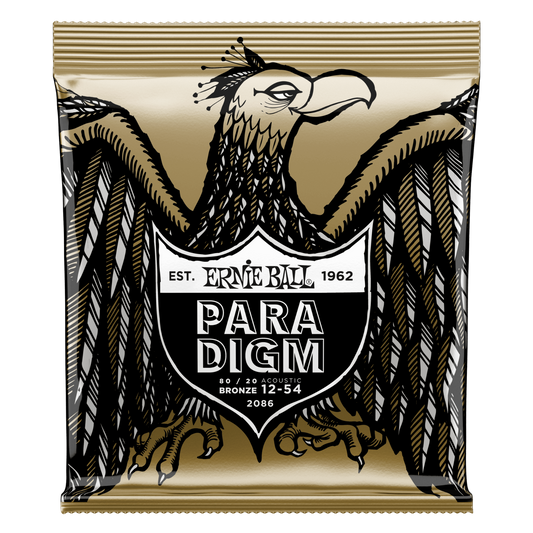 Ernie Ball Paradigm 80/20 Bronze Med-Light 12-54 Acoustic Guitar Strings 2086