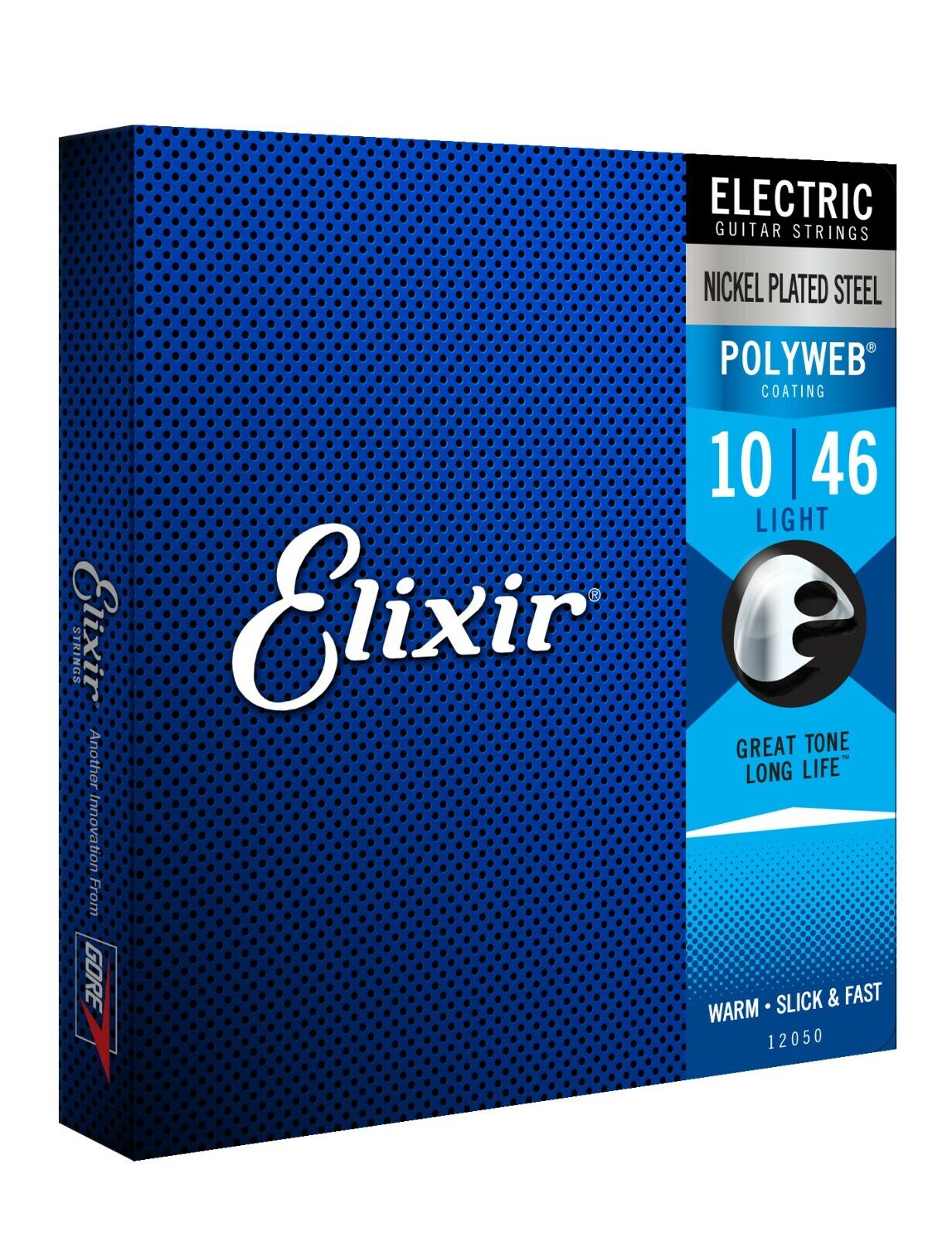 Elixir Polyweb Coated 10-46 Custom Light Nickel Electric Guitar Strings E12050