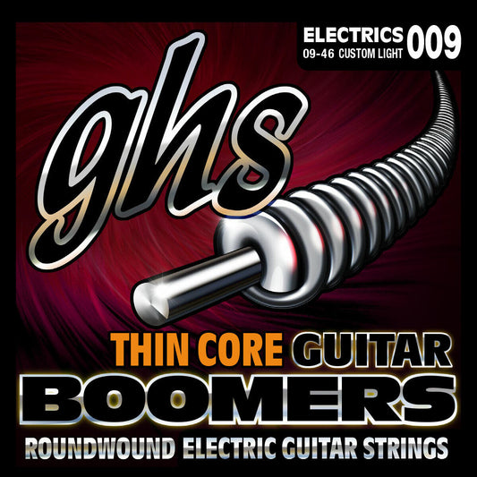 Ghs Thin Core Boomers 09-46 Custom Light Nickel Electric Guitar Strings TC-GBCL