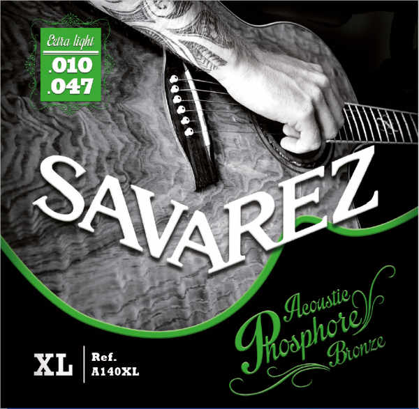 Savarez Extra Light 10-47 Phosphor Bronze Acoustic Guitar Strings A140XL