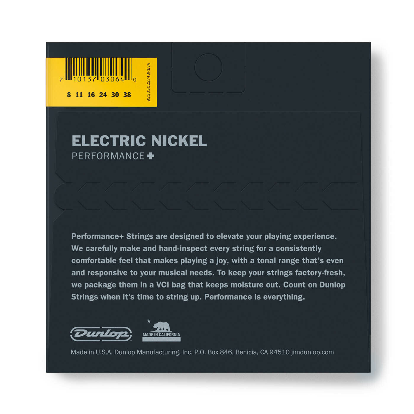 Dunlop Performance+ Nickel Wound 08-38 Light Electric Guitar Strings DEN0838