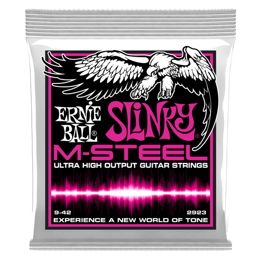 Ernie Ball Super Slinky M-Steel 09-42 Electric Guitar Strings 2923 