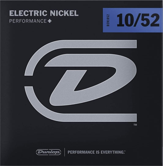 Dunlop Performance+ Nickel Wound 10-52 Electric Guitar Strings DEN1052
